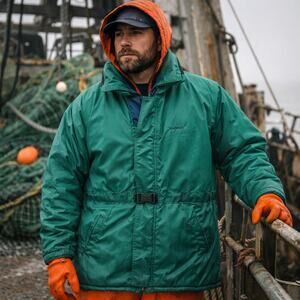 Stearns Men’s XL Flotation Jacket Type III PFD USCG Green Blue